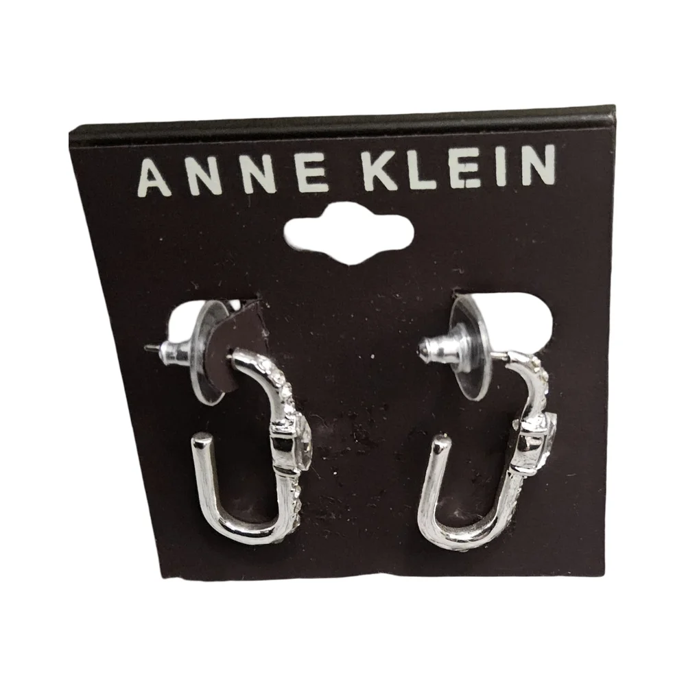 Anne Klein Silver Hoop Earrings